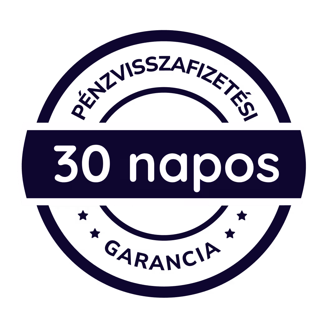 100% pénzvisszafizetési garancia
